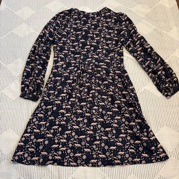 ‼️Sold‼️Boden Navy and Pink Animal Print Dress - Picture 7 of 14